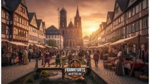Frankfurt im Mittelalter: Eine Zeitreise zu Kaisern, Kaufleuten und Konflikten