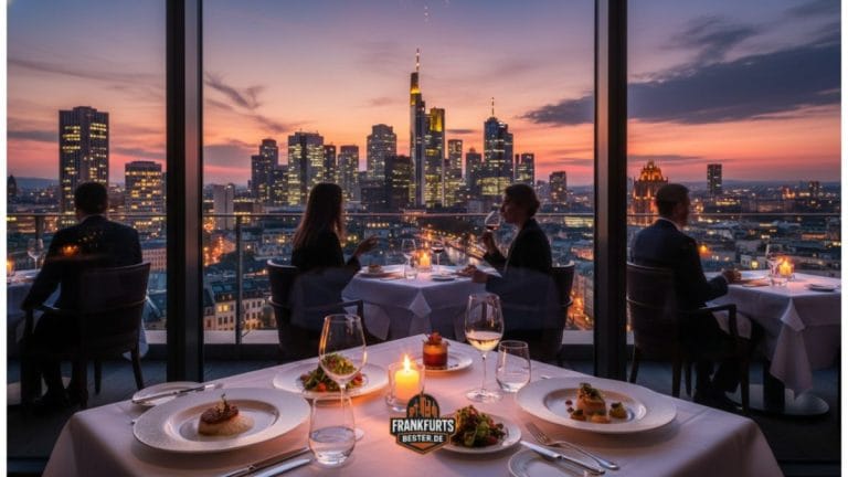 Frankfurts Skyline schmeckt am besten: Neuigkeiten zu Restaurants mit atemberaubendem Blick