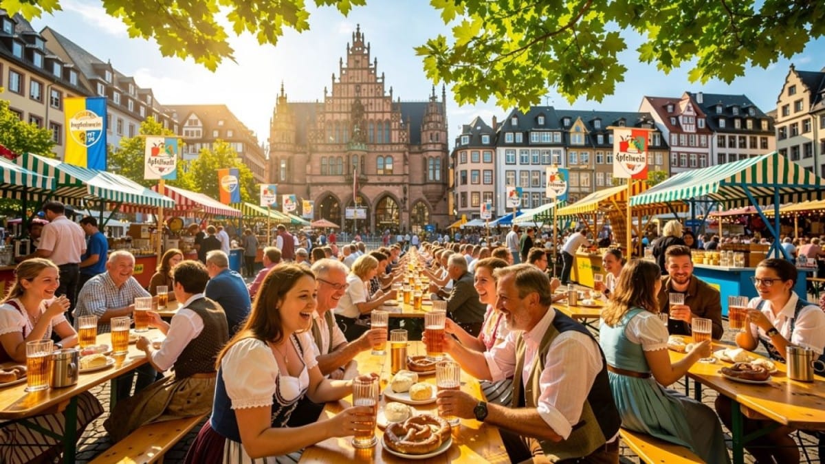 Apfelweinfestival am Roßmarkt: Dein Herz schlägt für Frankfurts flüssiges Gold!