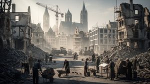 Frankfurts Wiederaufbau: Von Schutt und Asche zu strahlender Skyline